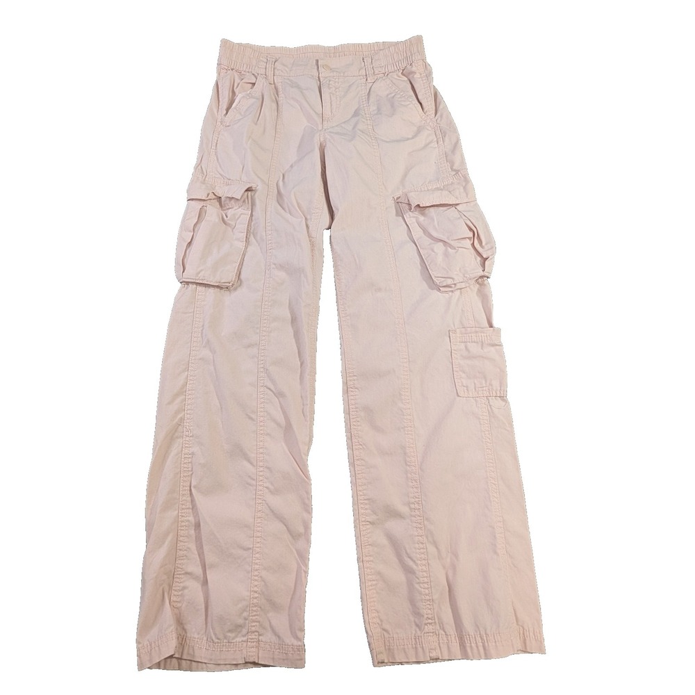 H&M Cargo Pants Womens 6 Pink Lightweight Y2K Streetwear Urban Utility